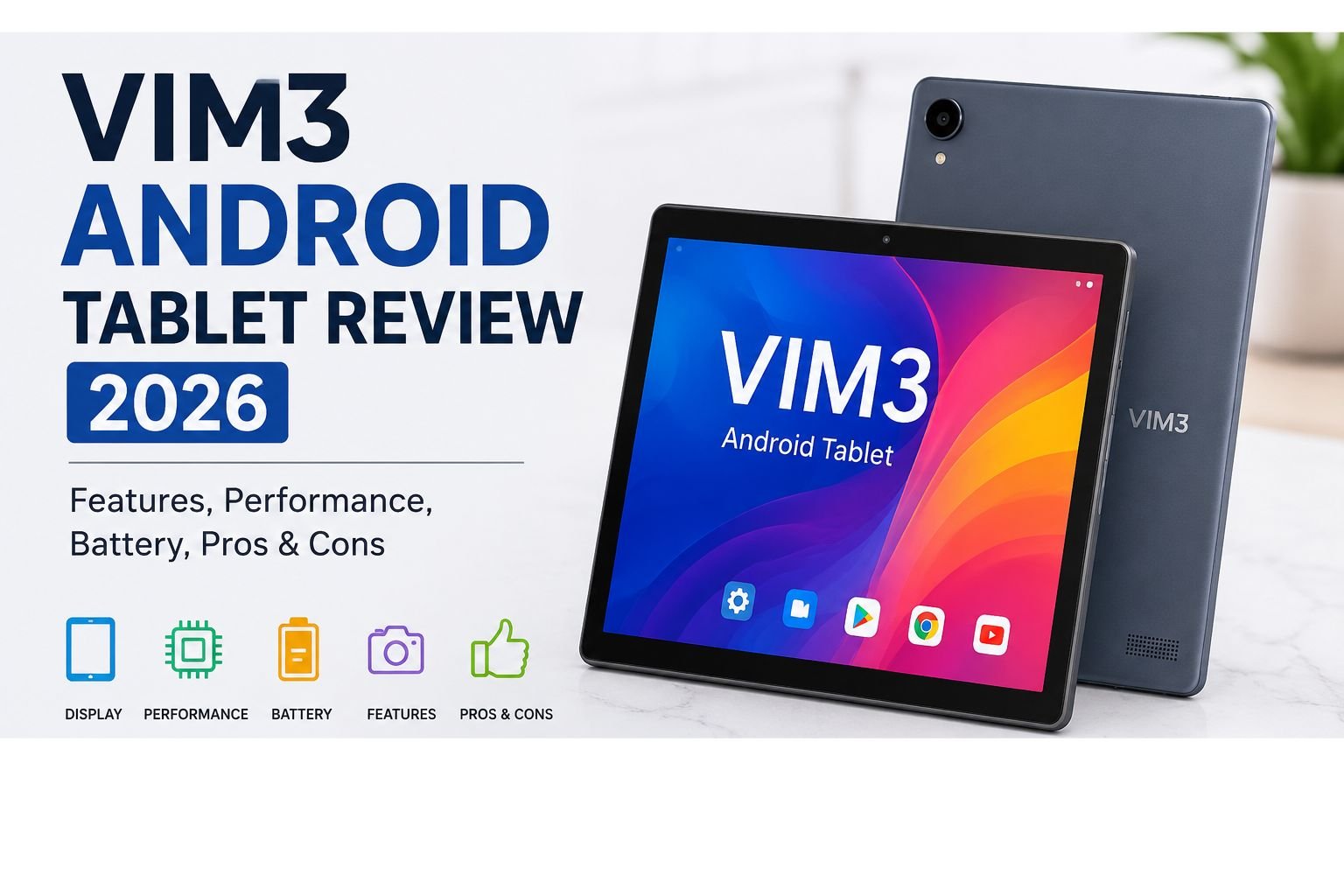 Vim3 Android Tablet Review 2026: Features, Performance, Battery, Pros & Cons Vim3 Android Tablet